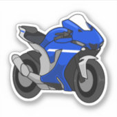 Yamaha R1 simple style シール (正面)