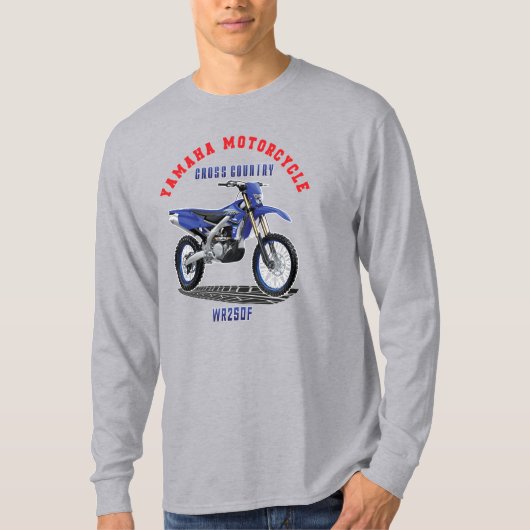YAMAHA WR250FカスタムデザイナTシャツ Tシャツ (正面)