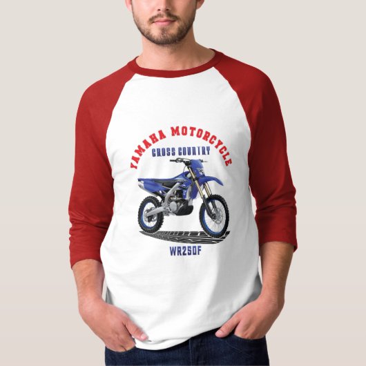 YAMAHA WR250FカスタムデザイナTシャツ Tシャツ (正面)