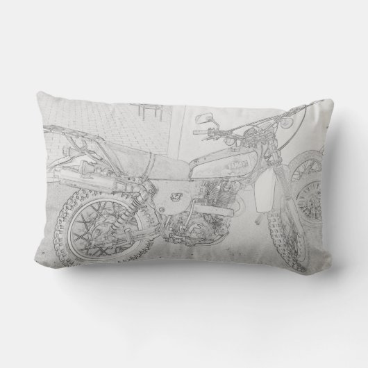 Yamaha XT500の周波数変換器のオートバイのバイクのクッション ランバークッション (裏面)