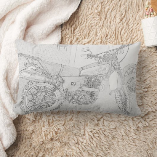 Yamaha XT500の周波数変換器のオートバイのバイクのクッション ランバークッション (ブランケット)