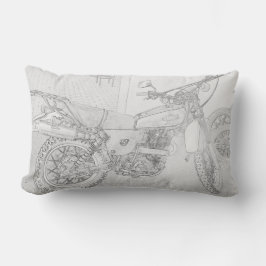 Yamaha XT500の周波数変換器のオートバイのバイクのクッション ランバークッション