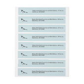 yamaka/kippahハヌカーの覆いラベルを持つカササギ ラップアラウンド宛名ラベル (シート)