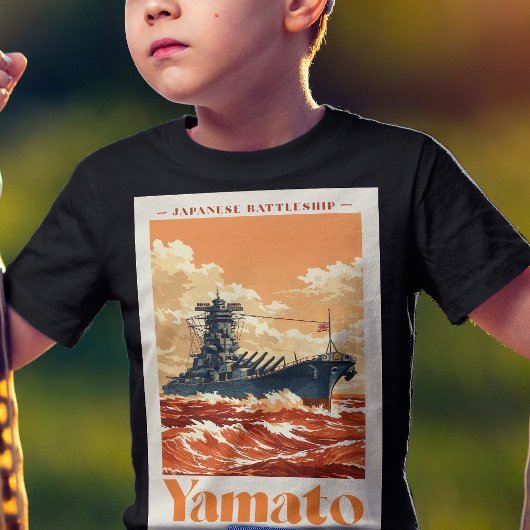 Yamato Japanese Battleship Vintage Maritime Poster Tシャツ