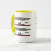 Yamato & Musashi, Battleship マグカップ (正面左)