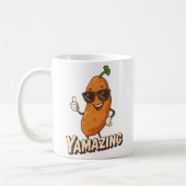 Yamazing - Funny Sweet Potato Thanksgiving Pun  コーヒーマグカップ (左)