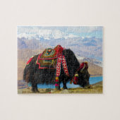 Yamdrok湖のヤクのウシのgrunniensのウシのmutus ジグソーパズル (横)