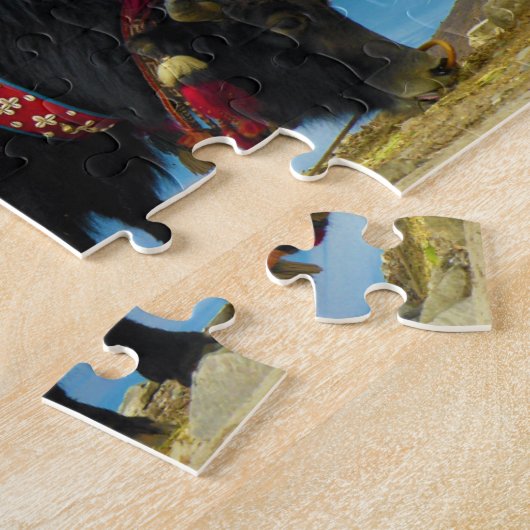 Yamdrok湖のヤクのウシのgrunniensのウシのmutus ジグソーパズル (側面)