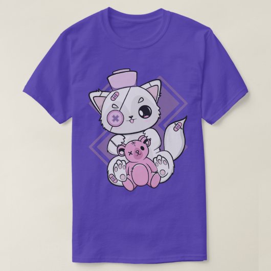 Yamiかわいいアークティックナースのためのアニメニューゴシックメン Tシャツ (デザイン正面)