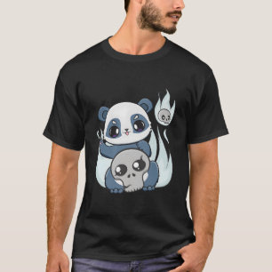 Yami Kawaii パンダのホラーおもちゃ Jファッション Tシャツ
