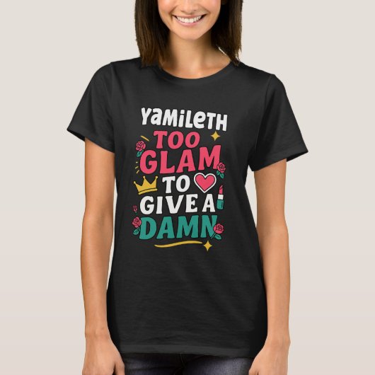 YAMILETH Personalized Women's Gift Custom YAMILETH Tシャツ (正面)