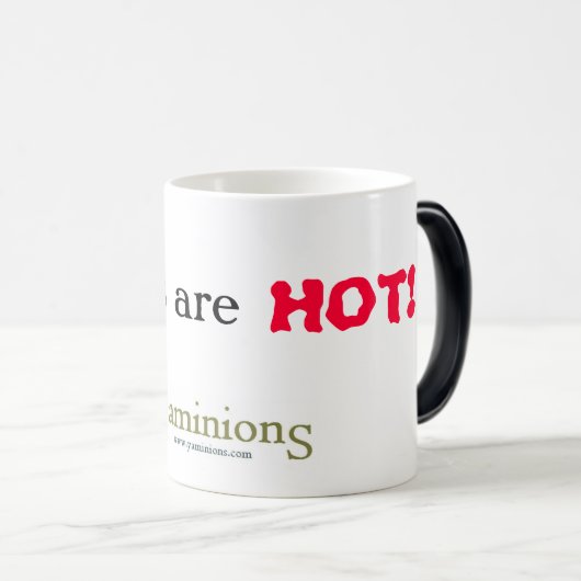 yaminionsは、私のファン、熱いあります! モーフィングマグカップ (正面右)