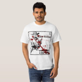 YANCEYキラーカウボイ付きホワイトTシャツデザイン Tシャツ (正面フル)