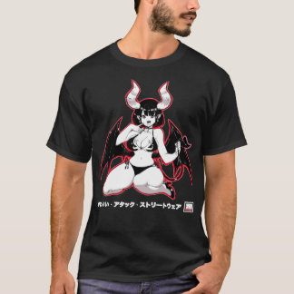 Yandere Succubusかわいい日本のAnime Pulover Ho Tシャツ