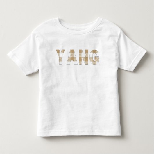 Yang Hmong Last Name Plaid Family Matching Shirt トドラーTシャツ (正面)