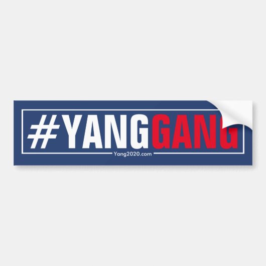 #YangGang - Andrew Yang 2020 バンパーステッカー (正面)