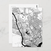 Yangon Myanmar Map ポストカード (正面/裏面)