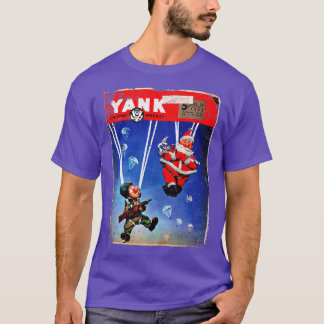 Yank Magazine 1943 WWIIパラトロオプスサンタクロース Tシャツ
