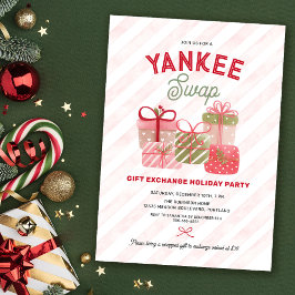 Yankee Swap Holiday Gift Exchange Party 招待状