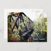 Yanticの橋はノーリッジ、コネチカット落ちます ポストカード (正面/裏面)