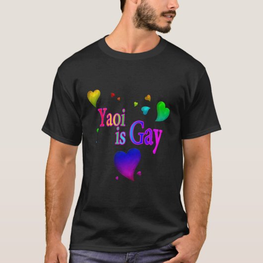 Yaoiはアニメ素晴らし好きのゲイデザイン Tシャツ (正面)