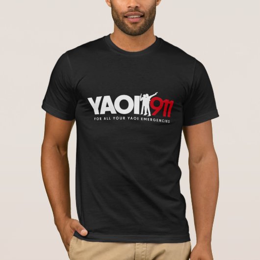 Yaoi 911のTシャツ(暗い色) Tシャツ (正面)