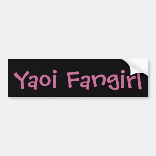 Yaoi Fangirl バンパーステッカー (正面)