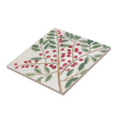 Yapon Holly Berries、Catesbyヴィンテージ自然アート タイル (側面)