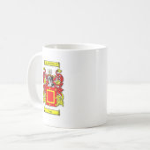 Yappの紋章付き外衣 コーヒーマグカップ (正面左)