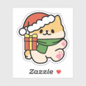 Yappy Howlidays – かわいいクリスマス犬の漫画 シール (シート)