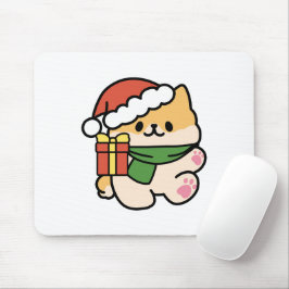 Yappy Howlidays – かわいいクリスマス犬の漫画 マウスパッド