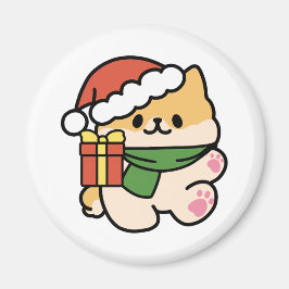 Yappy Howlidays – かわいいクリスマス犬の漫画 マグネット