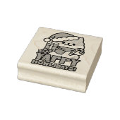 Yappy Howlidays – かわいいクリスマス犬の漫画 ラバースタンプ (スタンプ)