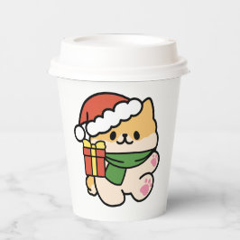 Yappy Howlidays – かわいいクリスマス犬の漫画 紙コップ