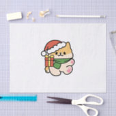 Yappy Howlidays – かわいいクリスマス犬の漫画 薄葉紙 (クラフト)