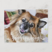 YAPPY HOWLIDAYS |のおもしろい犬の写真 シーズンポストカード (正面)