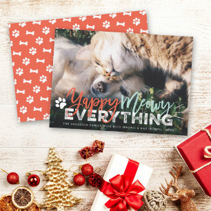 Yappy Meowy Everything Dog and Cat Pet Lover写真 シーズンカード