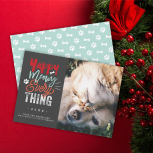 Yappy Meowy Everything Dog and Cat Pet Lover写真 シーズンカード