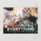Yappy Meowy Everything Dog and Cat Pet Lover写真 シーズンポストカード (正面)