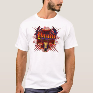 Yaquiの国家のスカルのロゴ Tシャツ