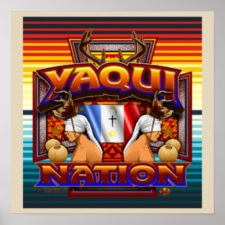 Yaqui Nation Deer Dancerアートポスター ポスター