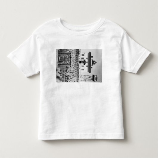 Yaquina湾の灯台PhotographYaquina、または トドラーTシャツ (正面)