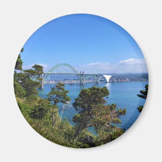 Yaquina Bay Bridge(ヨーポート、オレゴン) マグネット (正面)