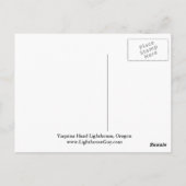 Yaquina Head Light house，オレゴン葉書 ポストカード (裏面)