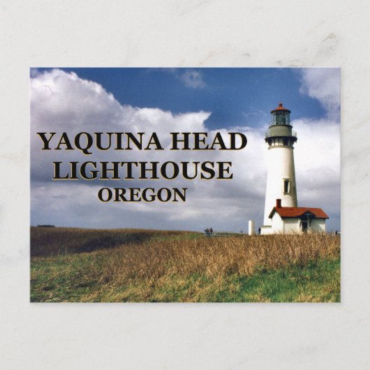 Yaquina Head Light house，オレゴン葉書 ポストカード (正面)