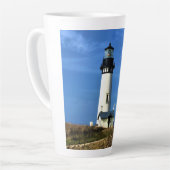 Yaquina Head Light house, Newport，オレゴン カフェラテマグ (左アングル)