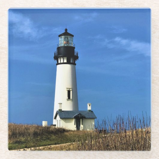 Yaquina Head Light house, Newport,オレゴン ガラスコースター (正面)
