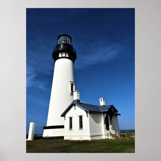 Yaquina Head Light house, Newport,オレゴン ポスター (正面)