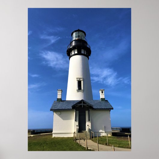 Yaquina Head Light house, Newport,オレゴン ポスター (正面)