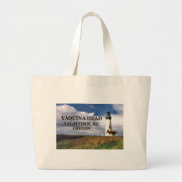 Yaquina Head Light House, Oregon Tote Bag ラージトートバッグ